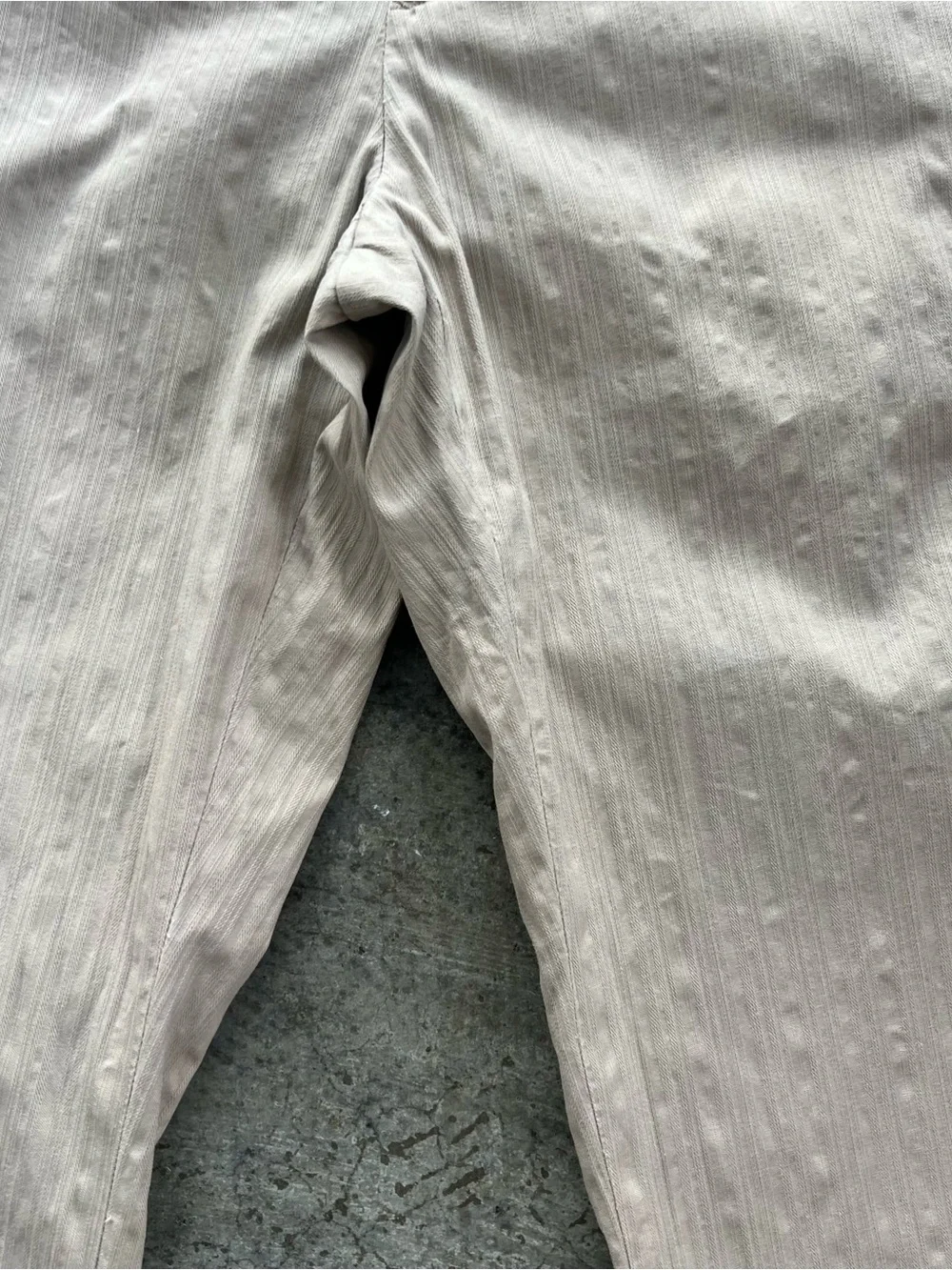 J Ferrar Modern Fit Beige Textured Cotton Dress Pants Size 34